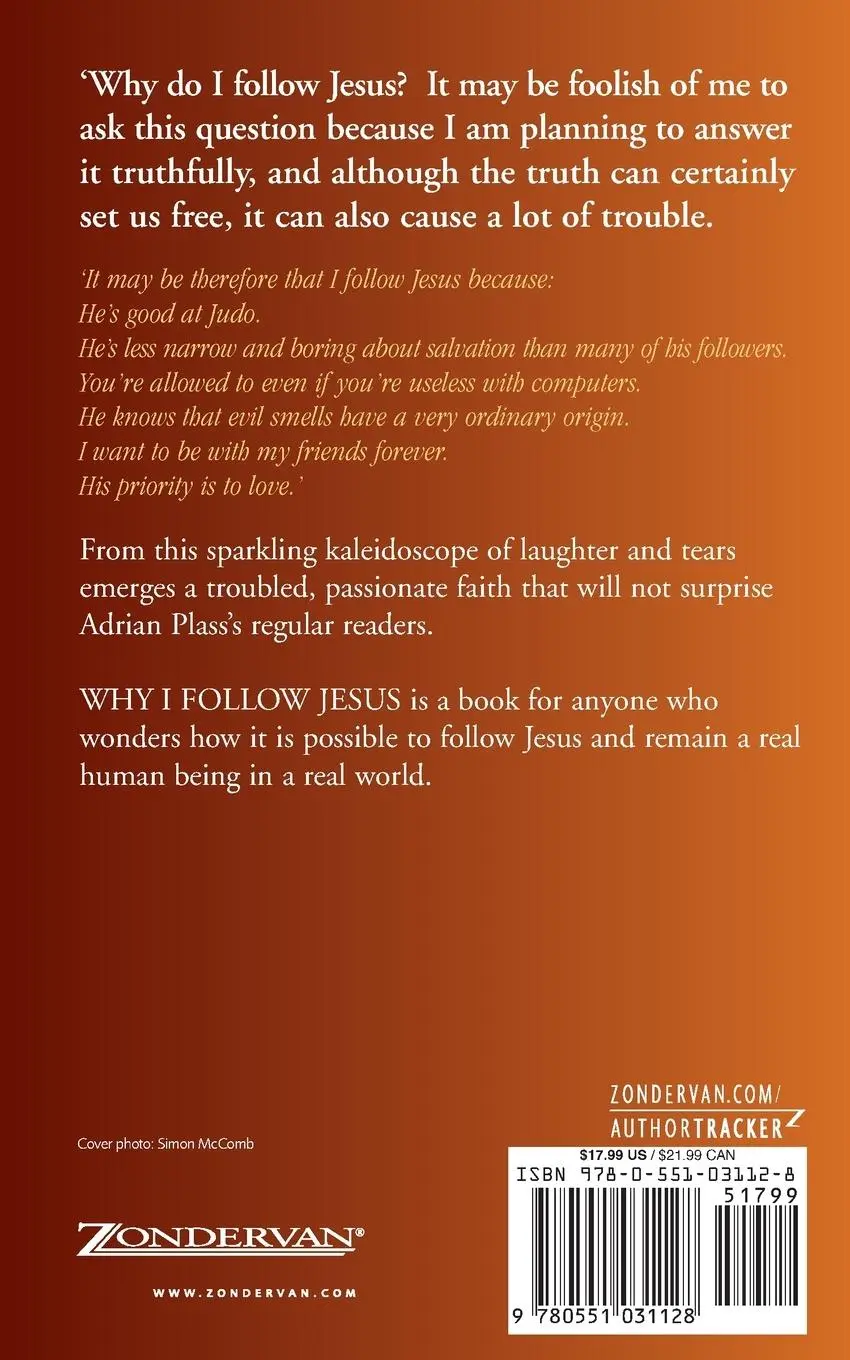 Rückseite: 9780551031128 | Why I Follow Jesus | Adrian Plass | Taschenbuch | Englisch | 2000