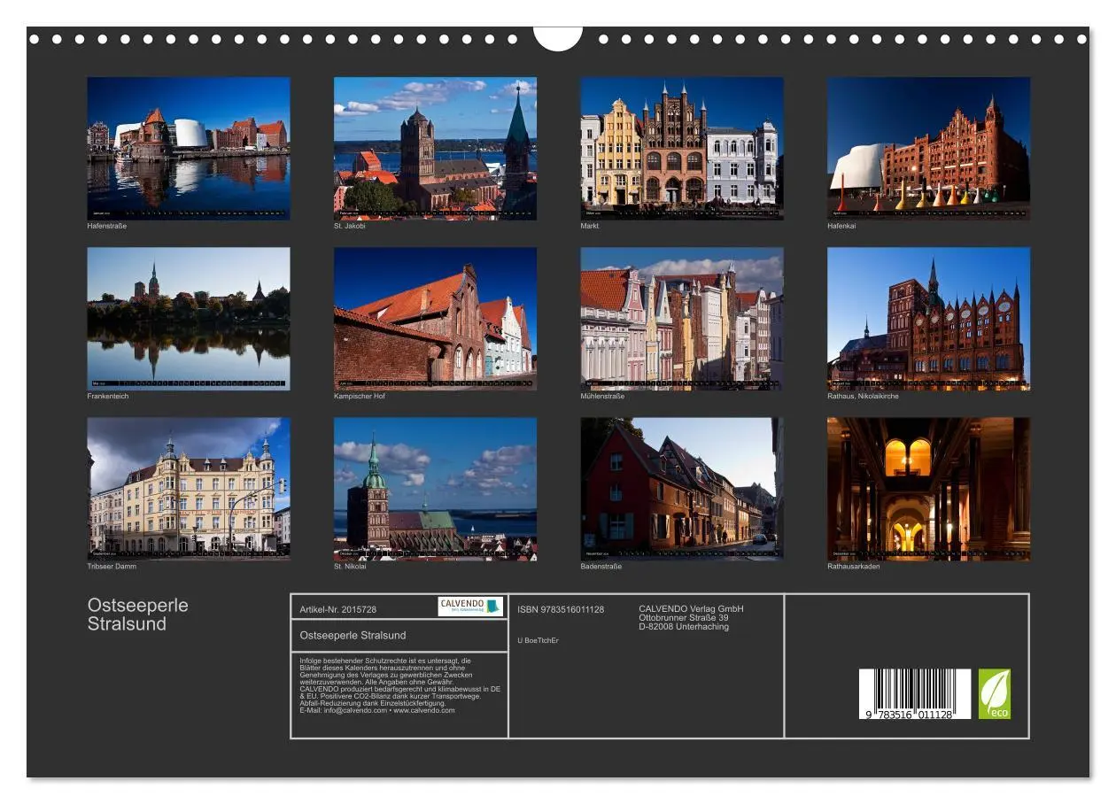 Bild: 9783516011128 | Ostseeperle Stralsund (Wandkalender 2026 DIN A3 quer), CALVENDO...
