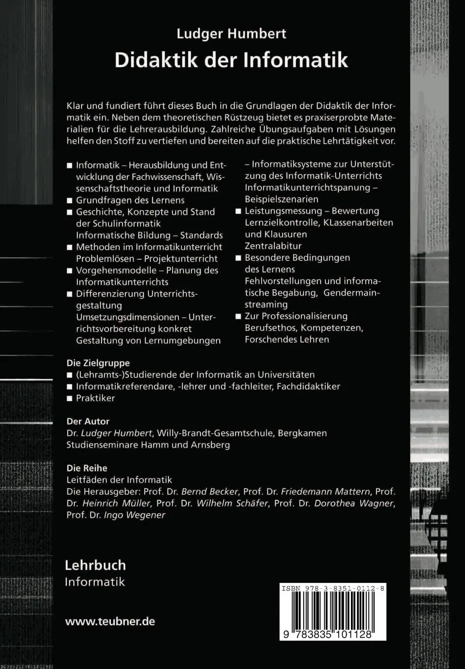 Rückseite: 9783835101128 | Didaktik der Informatik | mit praxiserprobtem Unterrichtsmaterial | ix