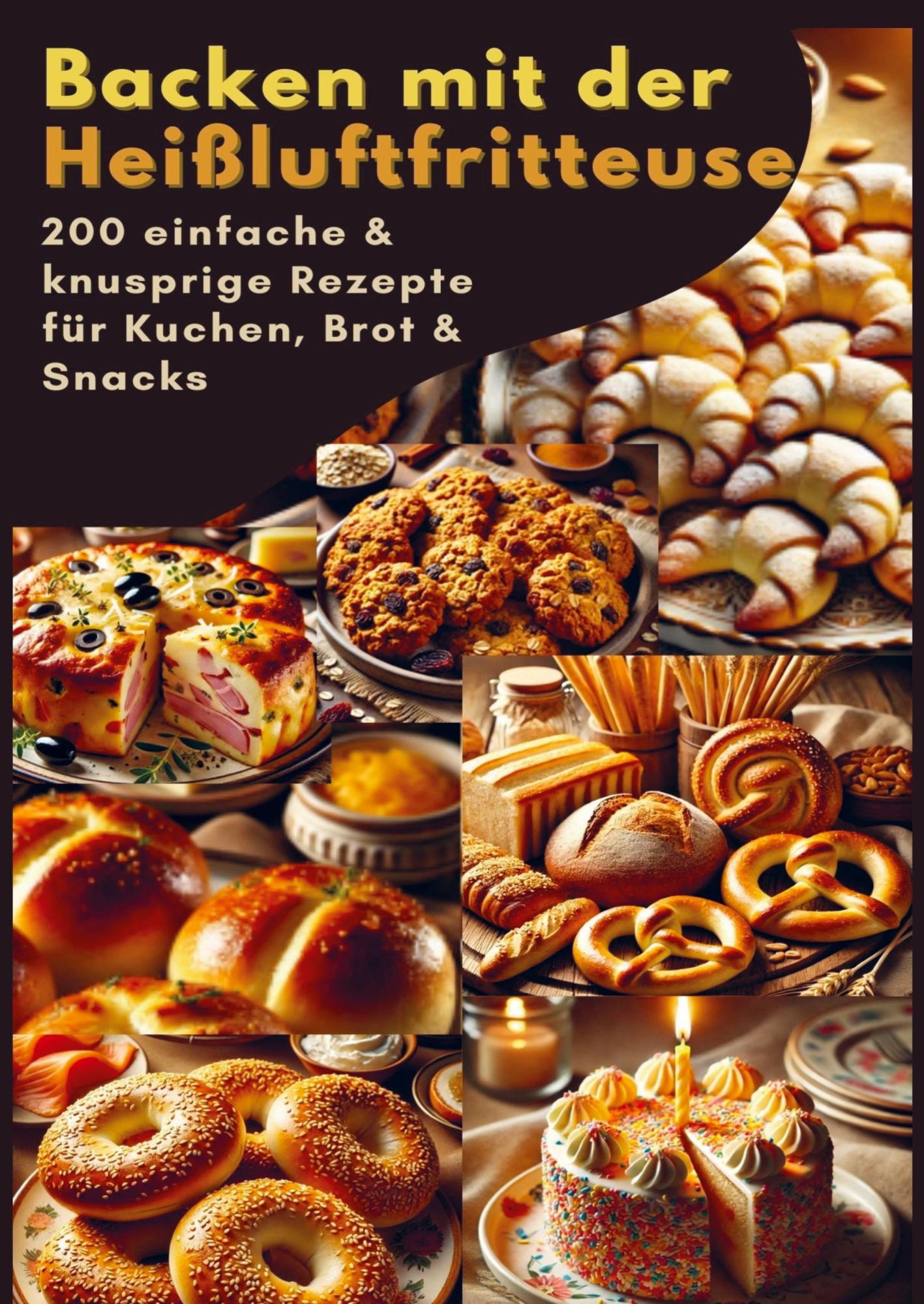 Cover: 9789403791128 | Backen mit der Heißluftfritteuse: 200 einfache &amp; knusprige Rezepte...