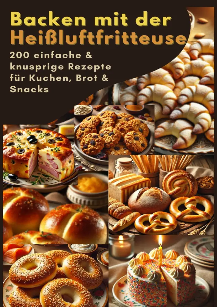 Cover: 9789403791128 | Backen mit der Heißluftfritteuse: 200 einfache &amp; knusprige Rezepte...