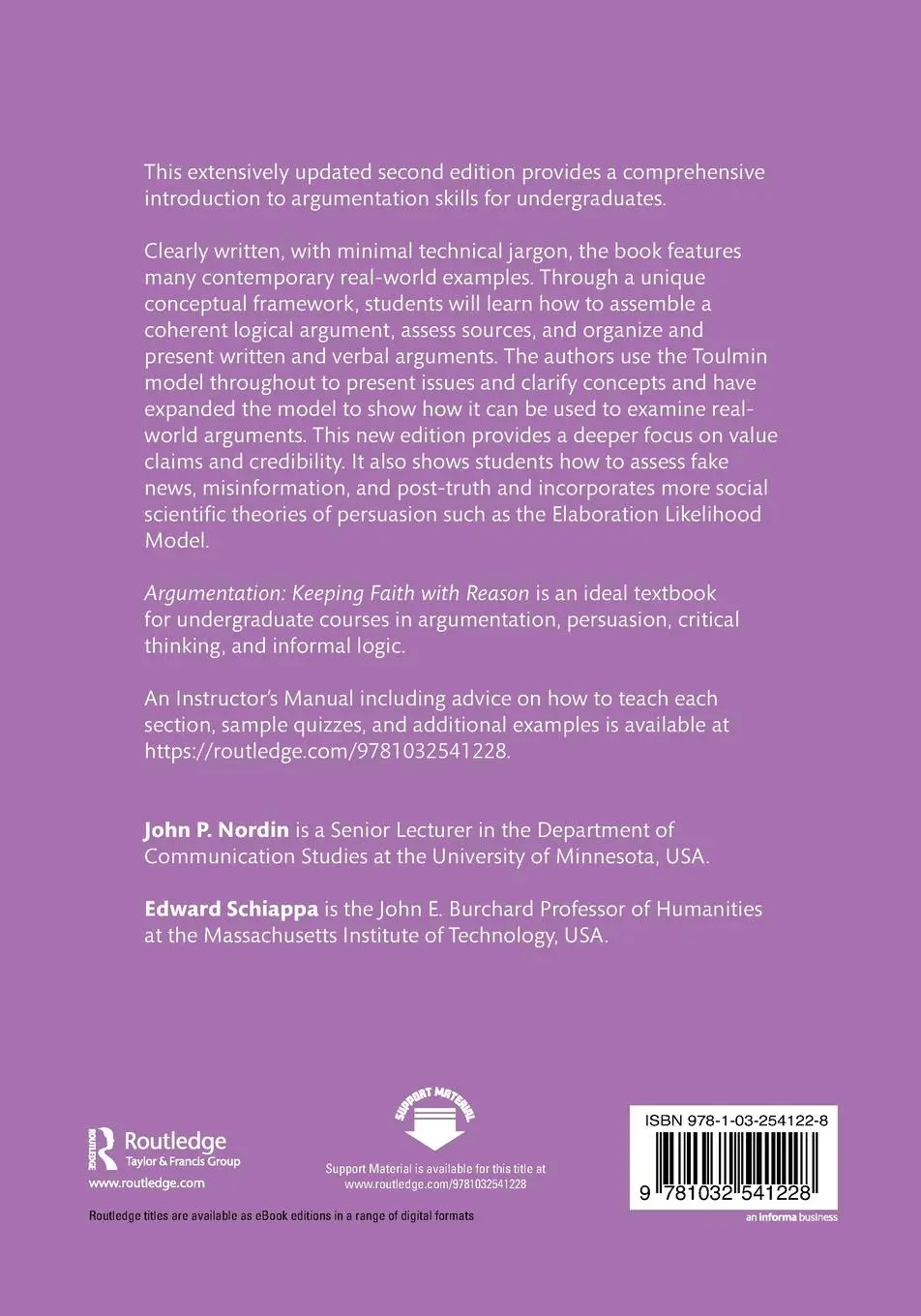 Rückseite: 9781032541228 | Argumentation | Keeping Faith with Reason | John P. Nordin (u. a.)