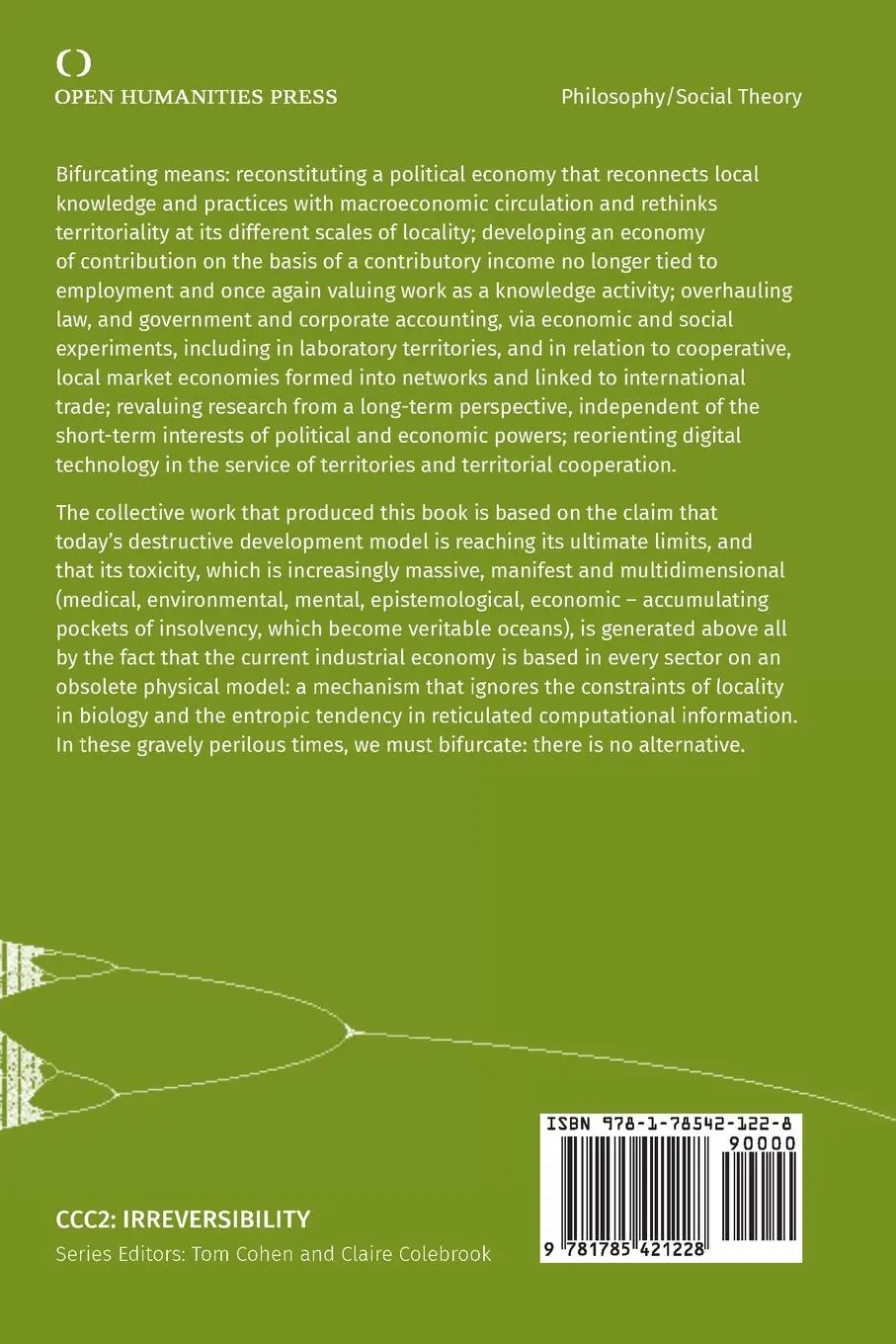 Rückseite: 9781785421228 | Bifurcate | There is No Alternative | Bernard Stiegler (u. a.) | Buch