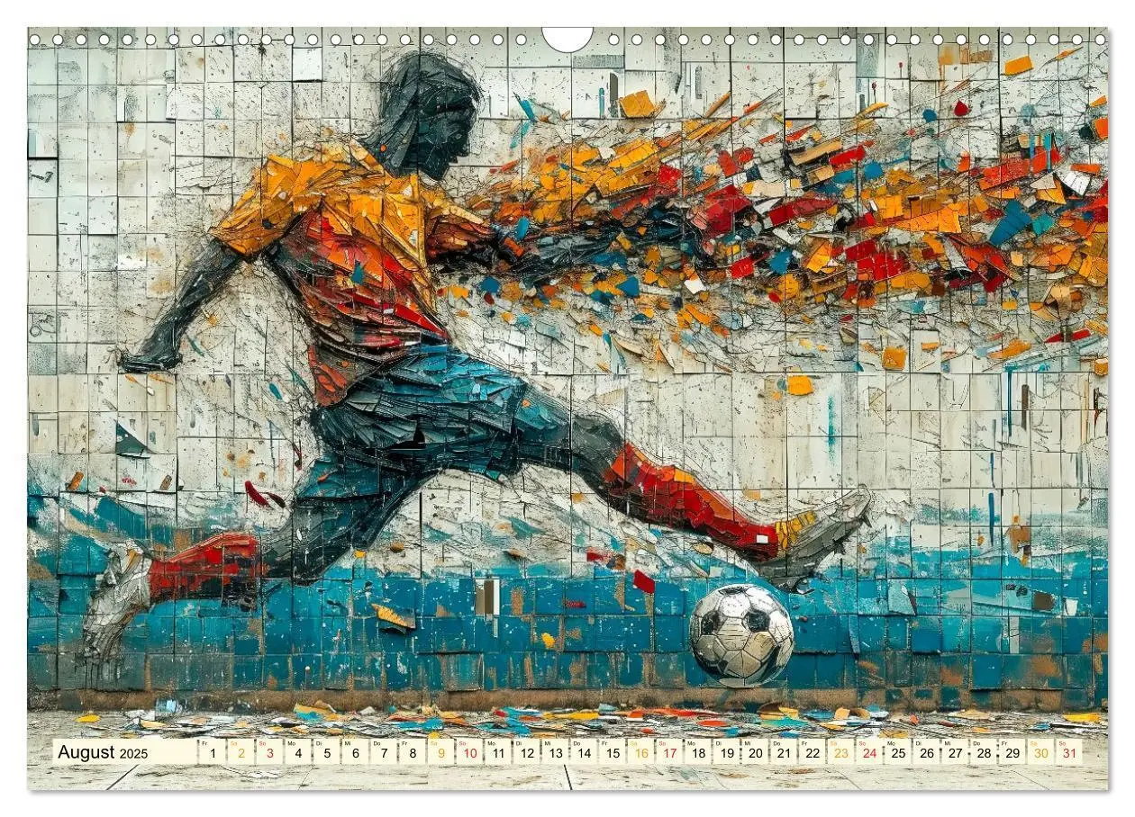 Bild: 9783383801228 | Fußball Graffiti - sportliche Kunst (Wandkalender 2025 DIN A3...