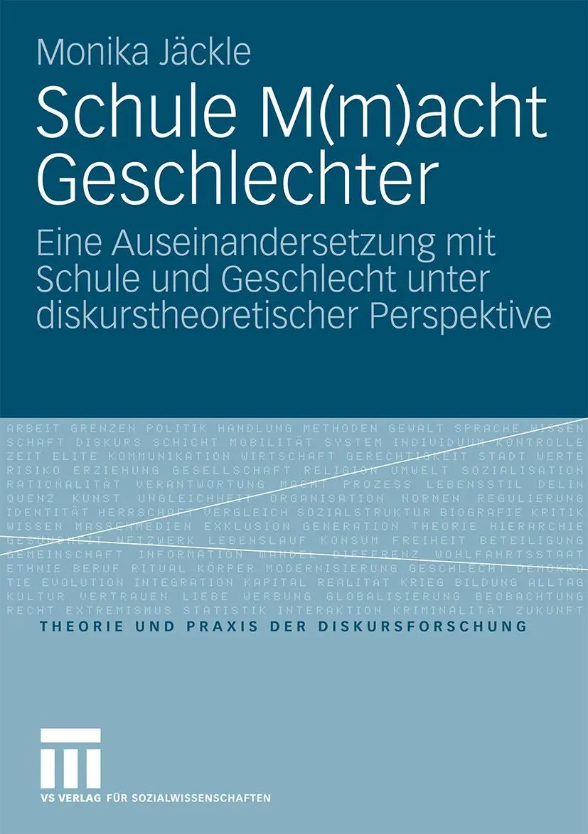 Cover: 9783531161228 | Schule M(m)acht Geschlechter | Monika Jäckle | Taschenbuch | ix | 2008