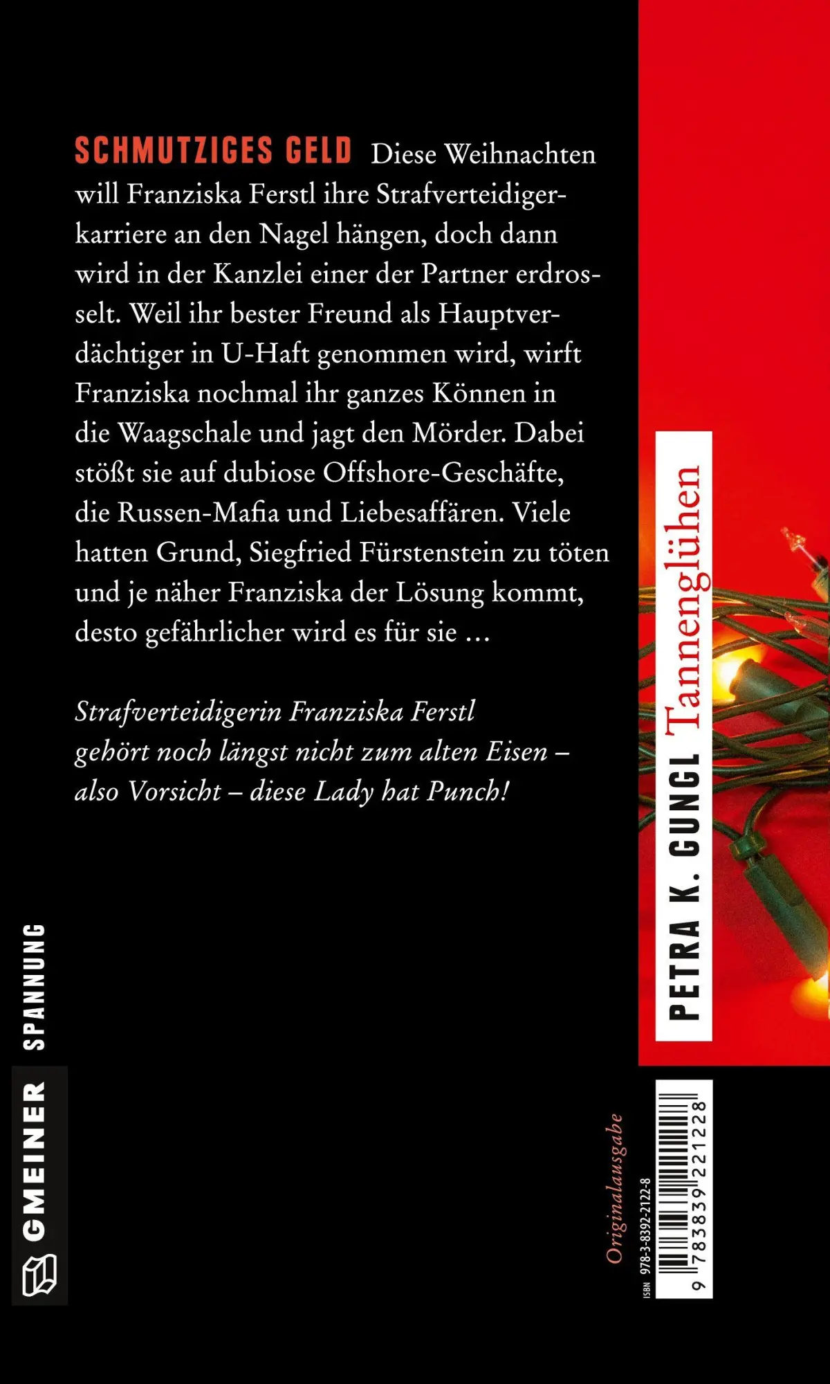 Rückseite: 9783839221228 | Tannenglühen | Petra K. Gungl | Taschenbuch | 406 S. | Deutsch | 2017