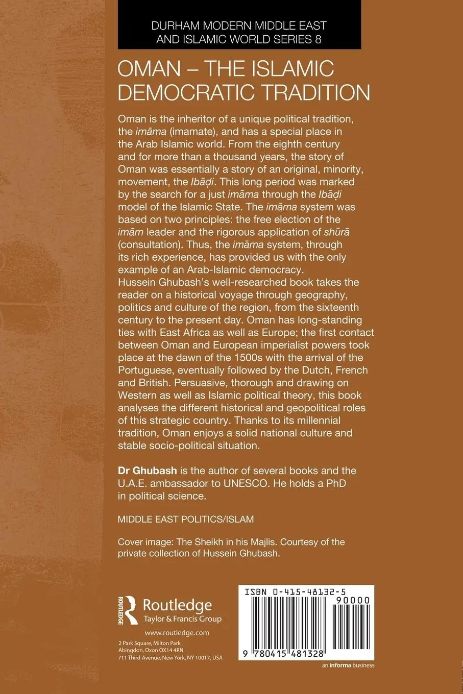 Rückseite: 9780415481328 | Oman - The Islamic Democratic Tradition | Hussein Ghubash | Buch