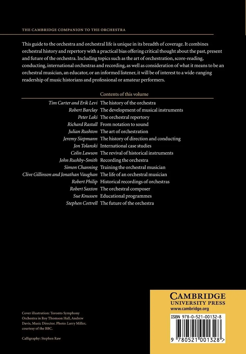Rückseite: 9780521001328 | The Cambridge Companion to the Orchestra | Colin Lawson | Taschenbuch