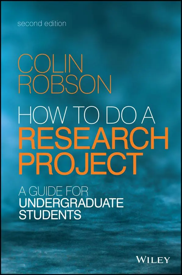 Cover: 9781118691328 | How to Do a Research Project | A Guide for Undergraduate Students