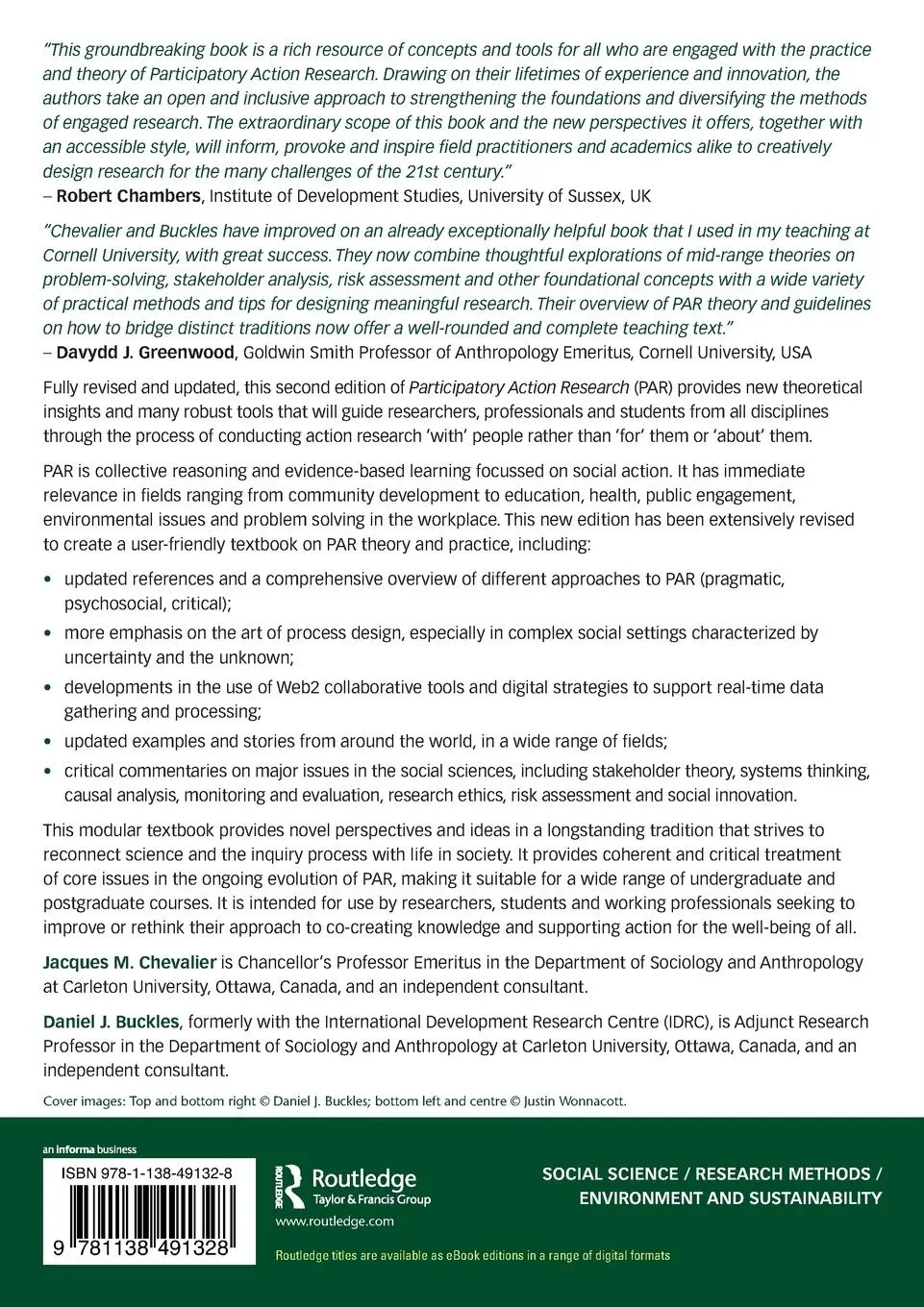 Rückseite: 9781138491328 | Participatory Action Research | Theory and Methods for Engaged Inquiry