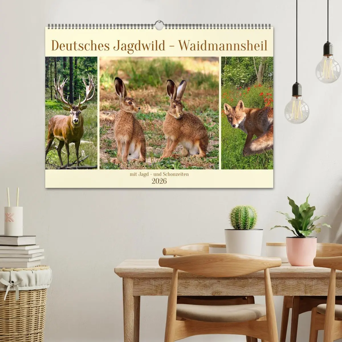 Bild: 9783457521328 | Deutsches Jagdwild - Waidmannsheil (Wandkalender 2026 DIN A2 quer),...