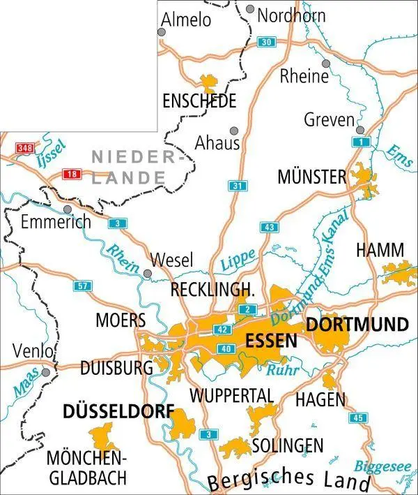 Bild: 9783969901328 | ADFC-Radtourenkarte 10 Münsterland Niederrhein 1:150.000, reiß- und...