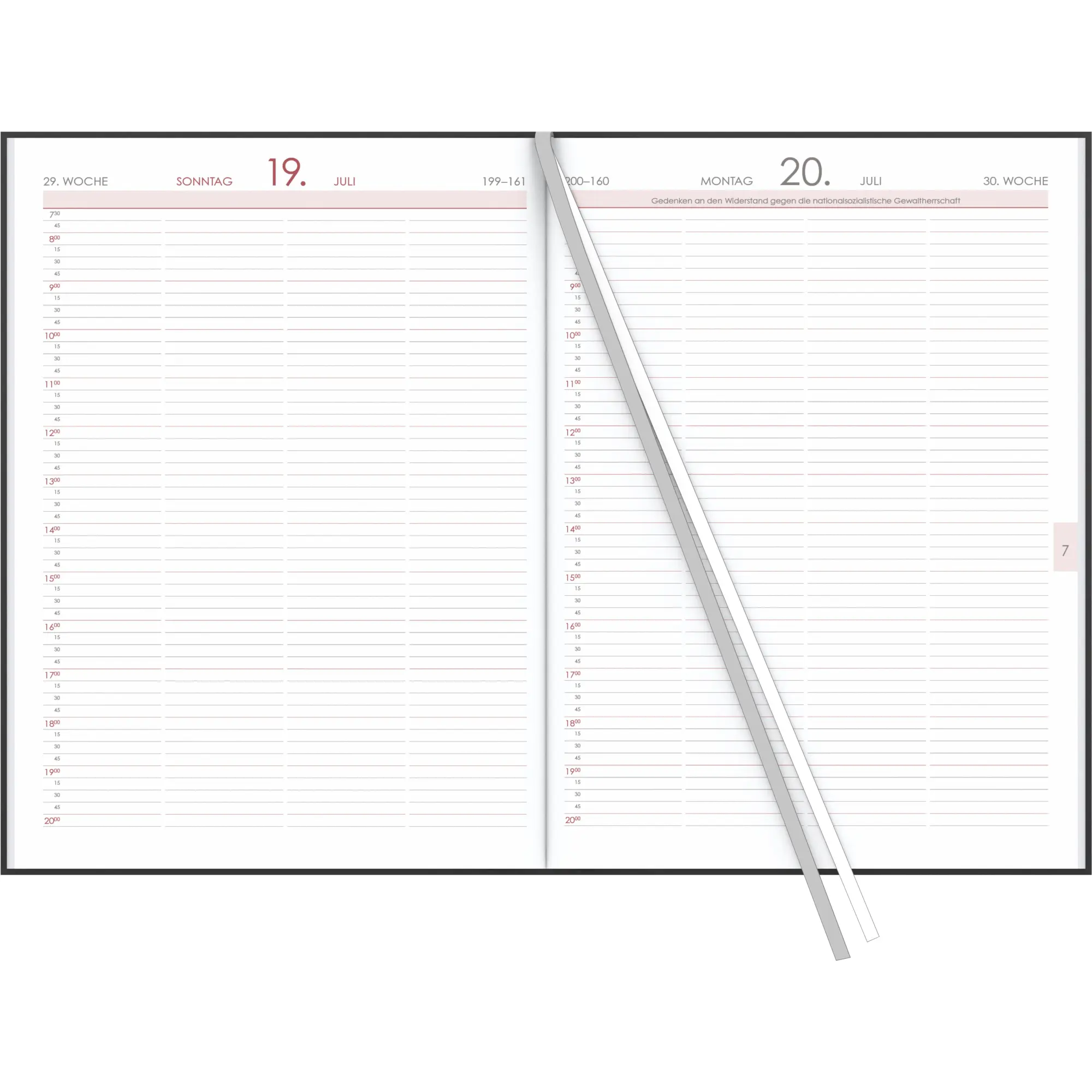 Bild: 4069095001428 | Terminbuch anthrazit 2026 - Bürokalender A4 (21x29,7 cm) - 1 Tag 1...