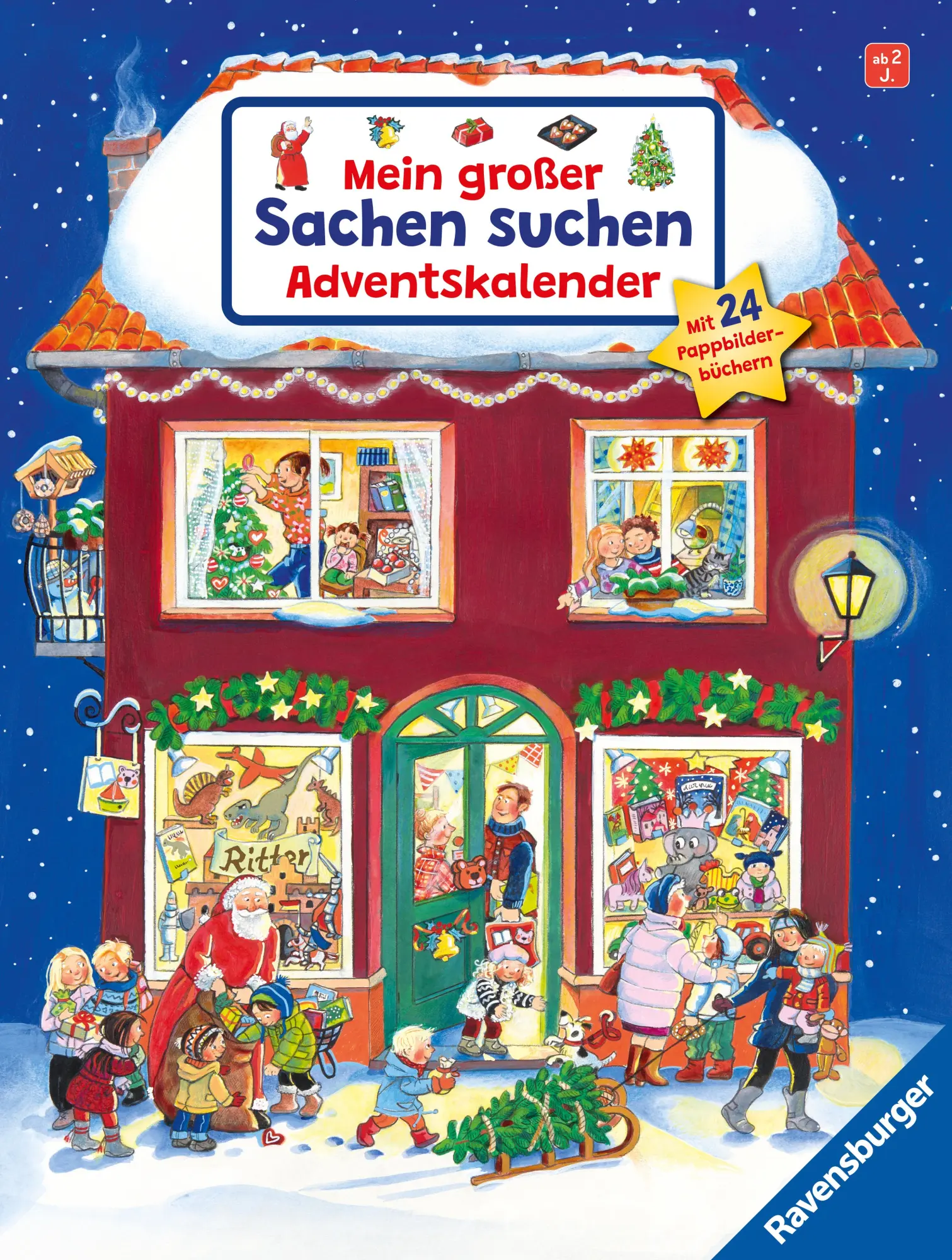 Cover: 9783473421428 | Mein großer Sachen suchen Adventskalender | Mit 24 Pappbilderbüchern