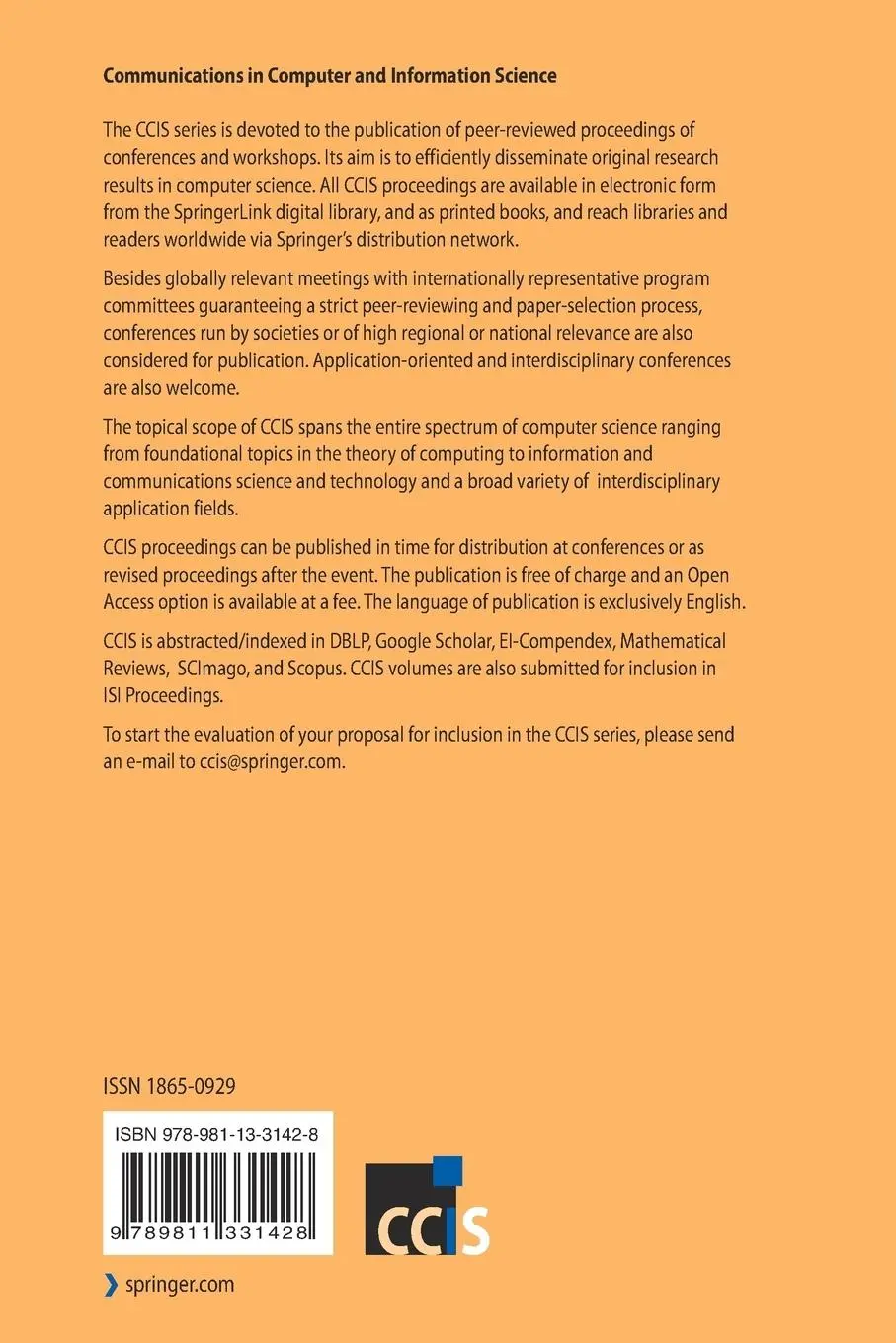 Rückseite: 9789811331428 | Advanced Informatics for Computing Research | Luhach (u. a.) | Buch