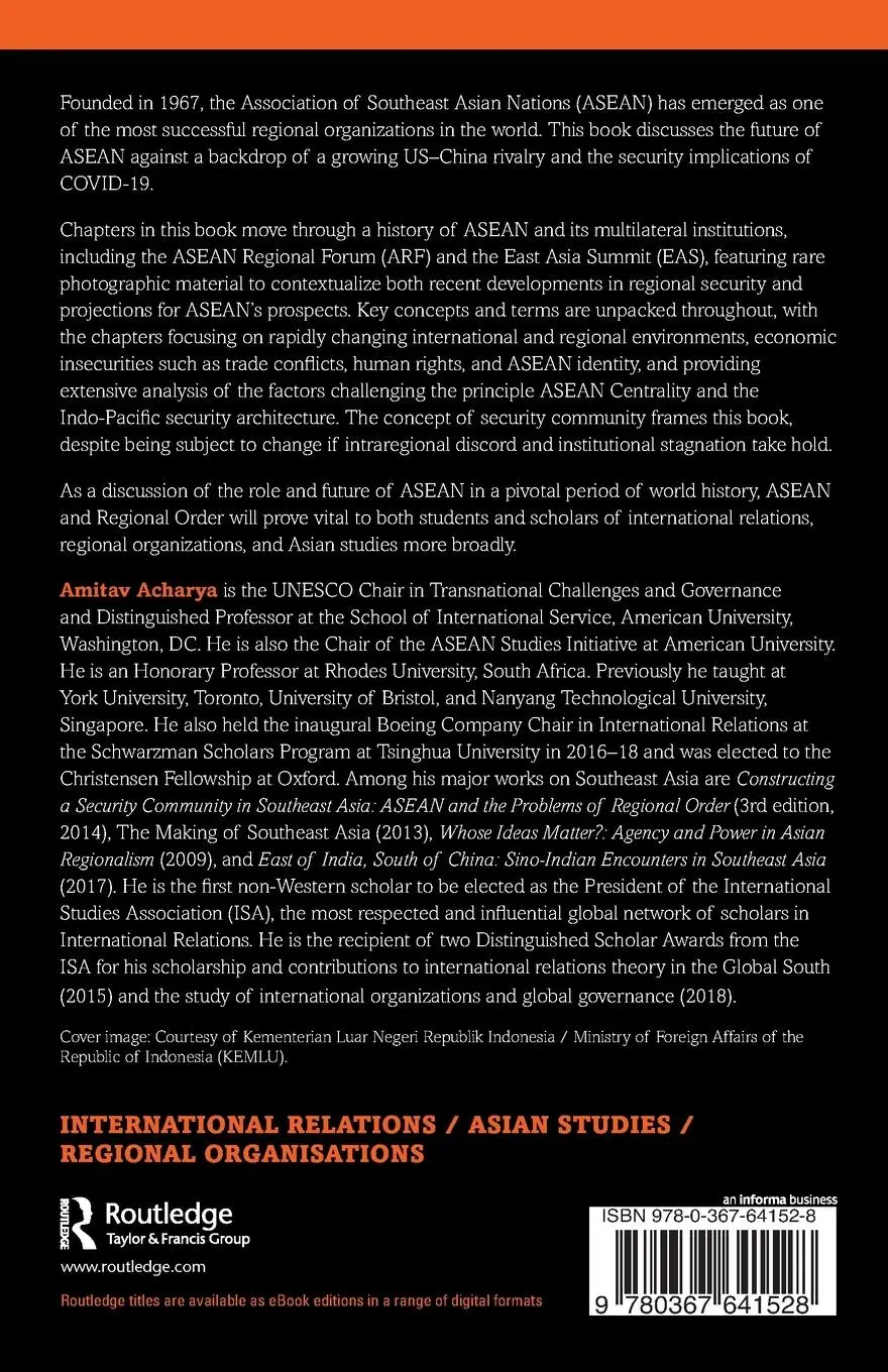 Rückseite: 9780367641528 | ASEAN and Regional Order | Amitav Acharya | Taschenbuch | Englisch