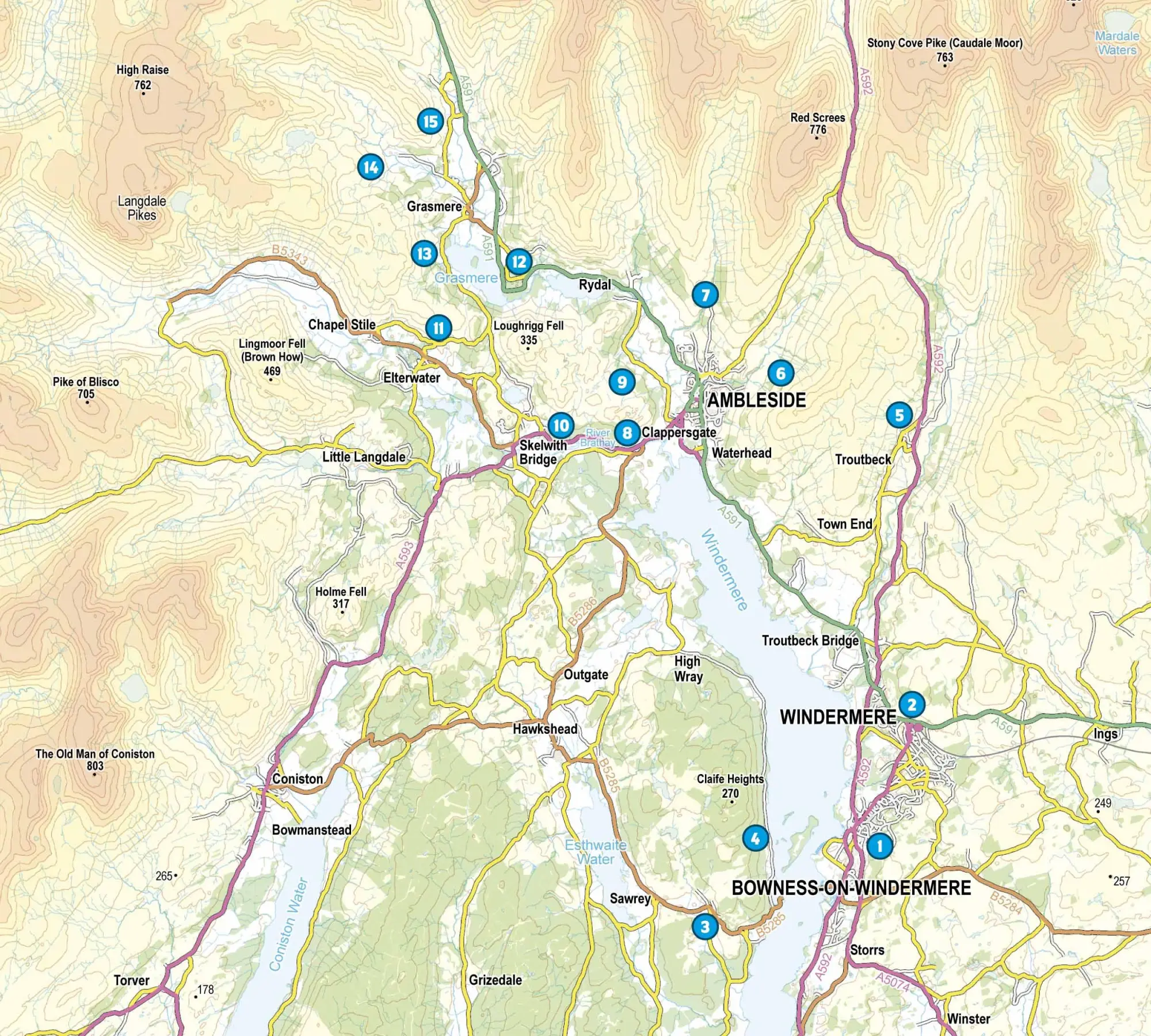 Bild: 9781786311528 | 15 Short Walks in the Lake District: Windermere Ambleside and Grasmere