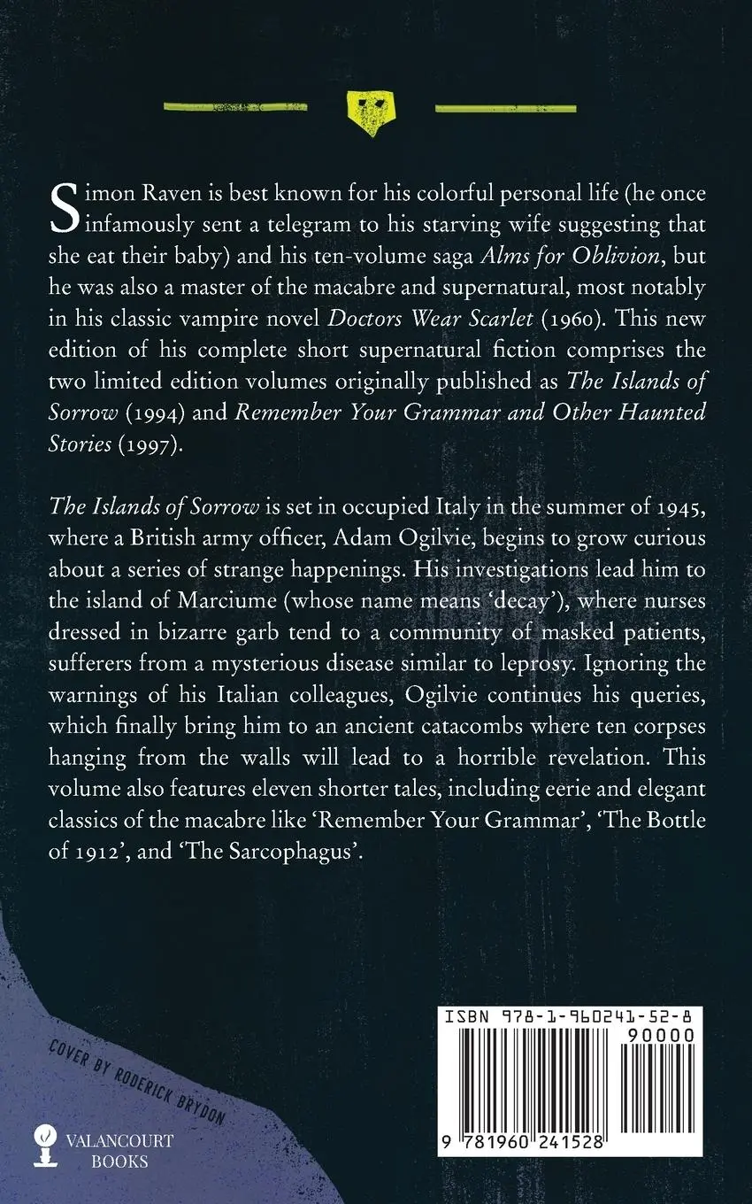 Rückseite: 9781960241528 | The Islands of Sorrow and Other Macabre Tales | Simon Raven | Buch