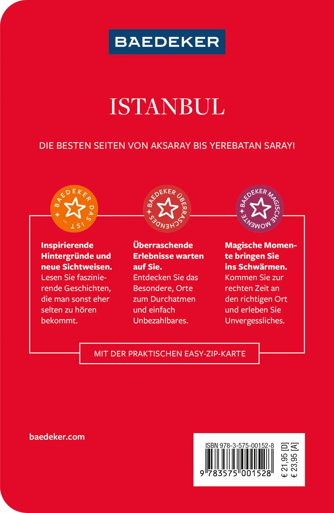 Rückseite: 9783575001528 | Baedeker Reiseführer Istanbul | mit praktischer Karte EASY ZIP | Buch