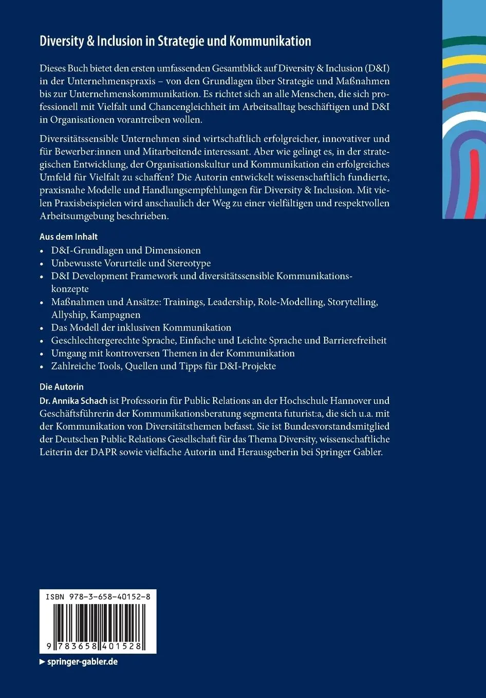 Rückseite: 9783658401528 | Diversity &amp; Inclusion in Strategie und Kommunikation | Annika Schach