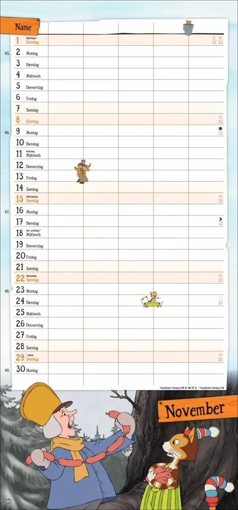 Bild: 9783756411528 | Pettersson und Findus Familienplaner 2026 | Sven Nordqvist | Kalender