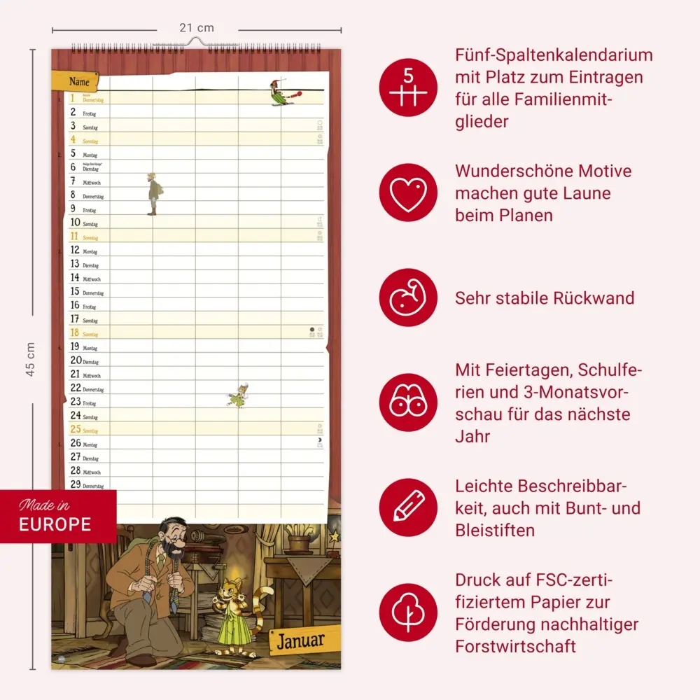 Bild: 9783756411528 | Pettersson und Findus Familienplaner 2026 | Sven Nordqvist | Kalender