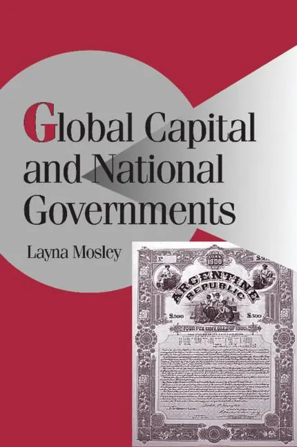 Cover: 9780521521628 | Global Capital and National Governments | Layna Mosley | Taschenbuch