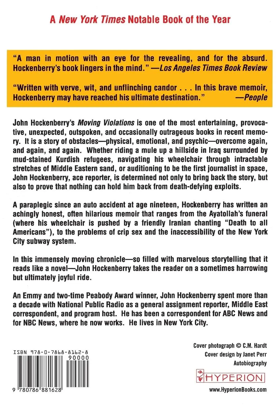Rückseite: 9780786881628 | Moving Violations | John Hockenberry | Taschenbuch | Englisch | 1996