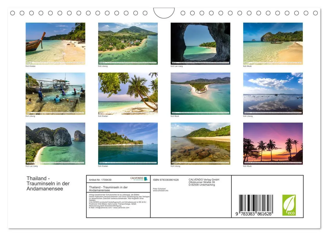 Bild: 9783383861628 | Thailand - Trauminseln in der Andamanensee (Wandkalender 2025 DIN...