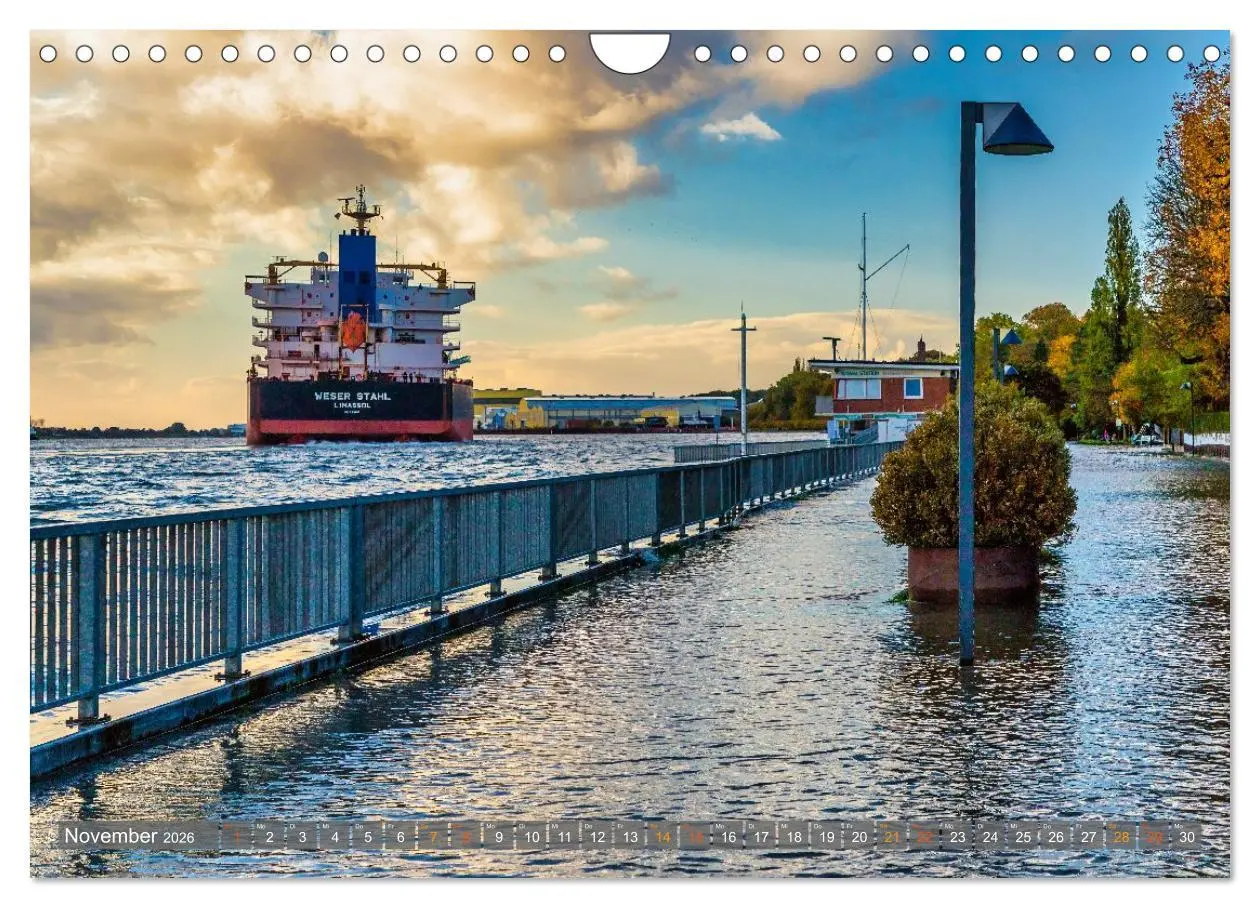 Bild: 9783457801628 | Bremens maritimer Norden: Vegesack (Wandkalender 2026 DIN A4 quer),...
