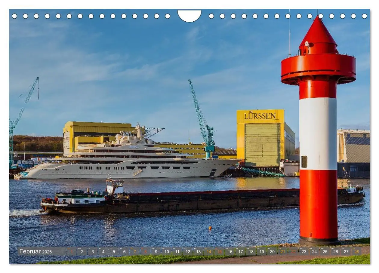 Bild: 9783457801628 | Bremens maritimer Norden: Vegesack (Wandkalender 2026 DIN A4 quer),...