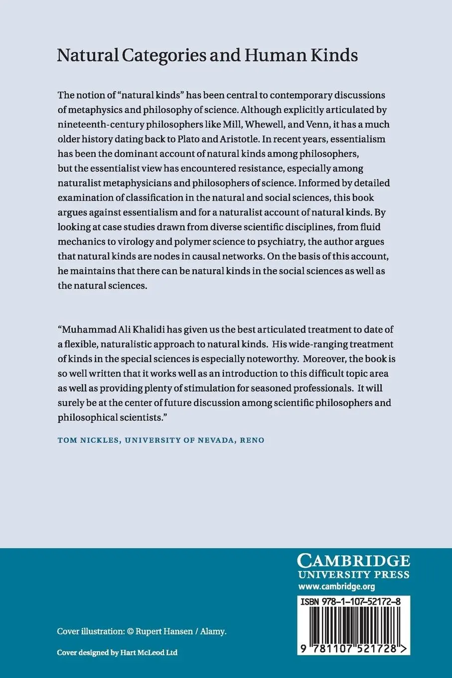 Rückseite: 9781107521728 | Natural Categories and Human Kinds | Muhammad Ali Khalidi | Buch