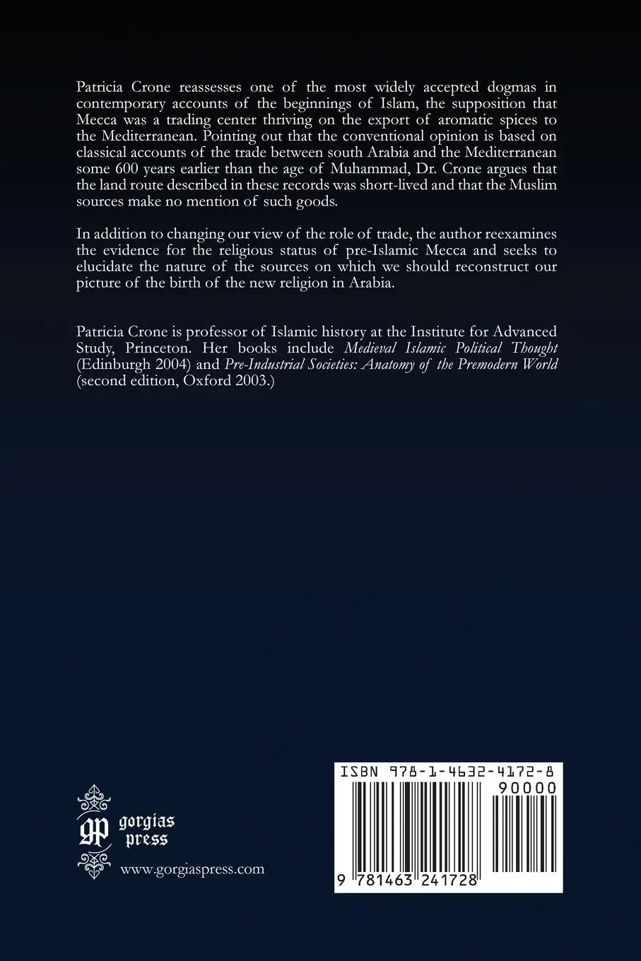 Rückseite: 9781463241728 | Meccan Trade and the Rise of Islam | Patricia Crone | Taschenbuch