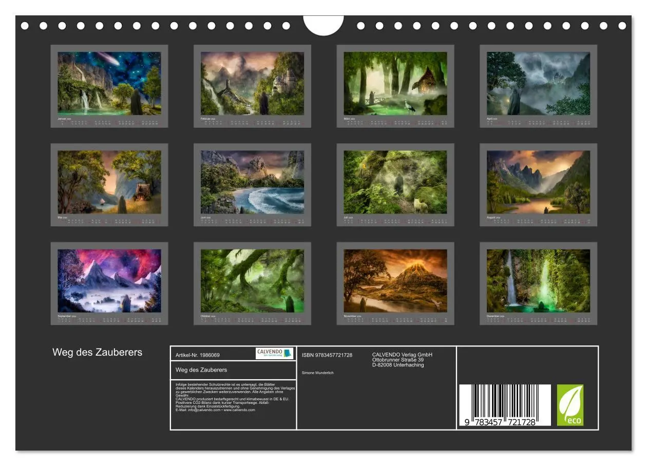 Bild: 9783457721728 | Weg des Zauberers (Wandkalender 2026 DIN A4 quer), CALVENDO...