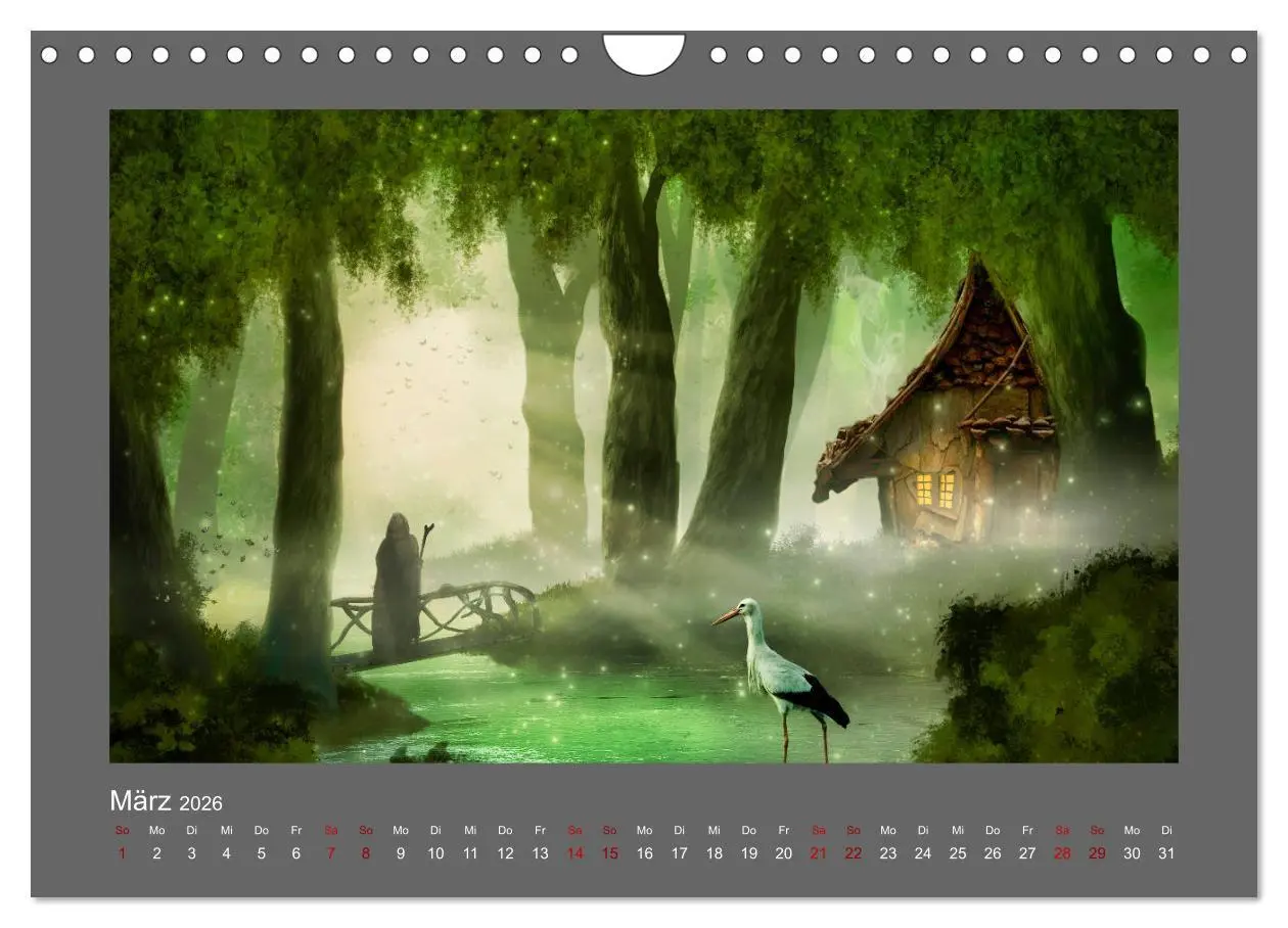 Bild: 9783457721728 | Weg des Zauberers (Wandkalender 2026 DIN A4 quer), CALVENDO...