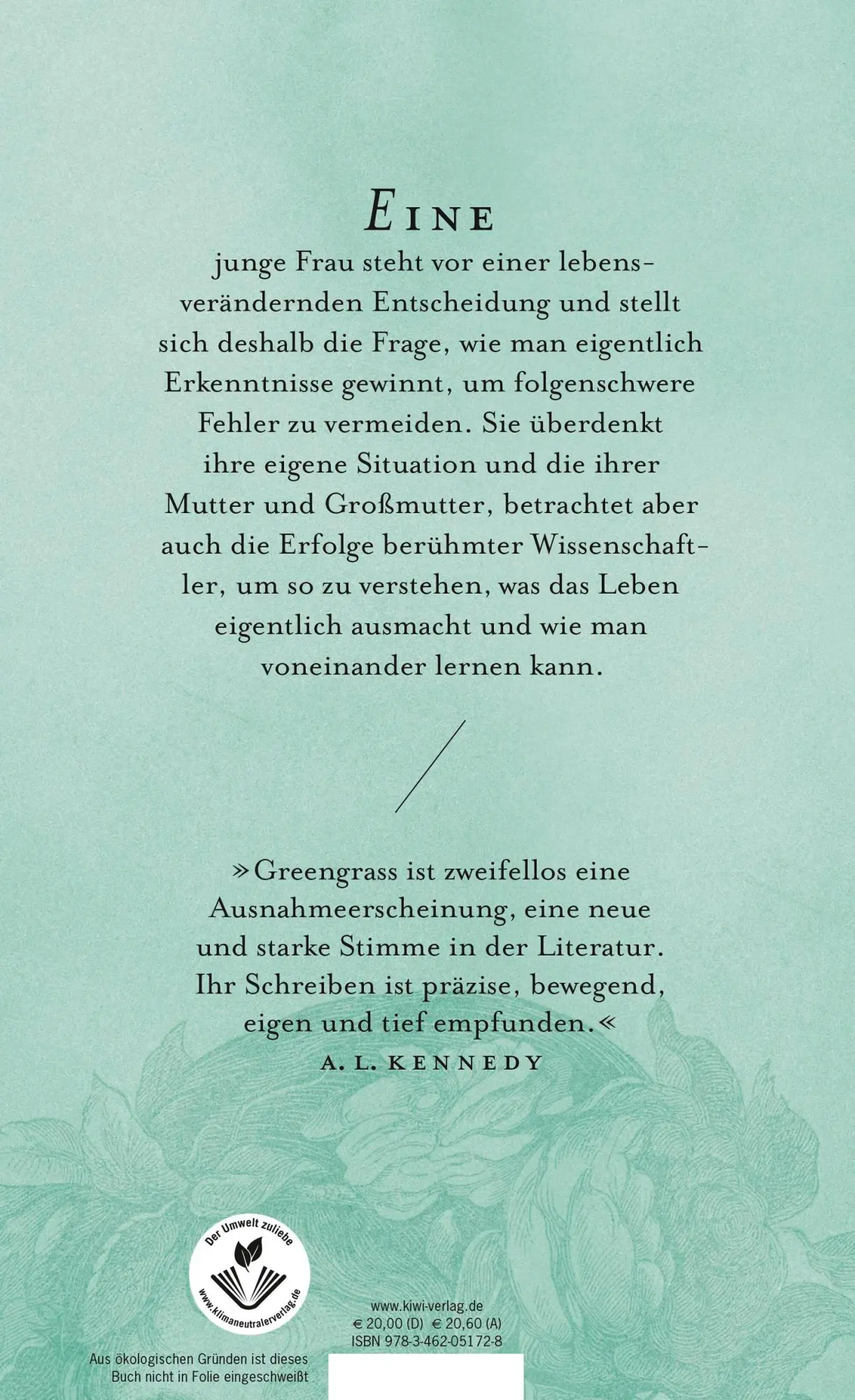 Rückseite: 9783462051728 | Was wir voneinander wissen | Jessie Greengrass | Buch | 218 S. | 2020
