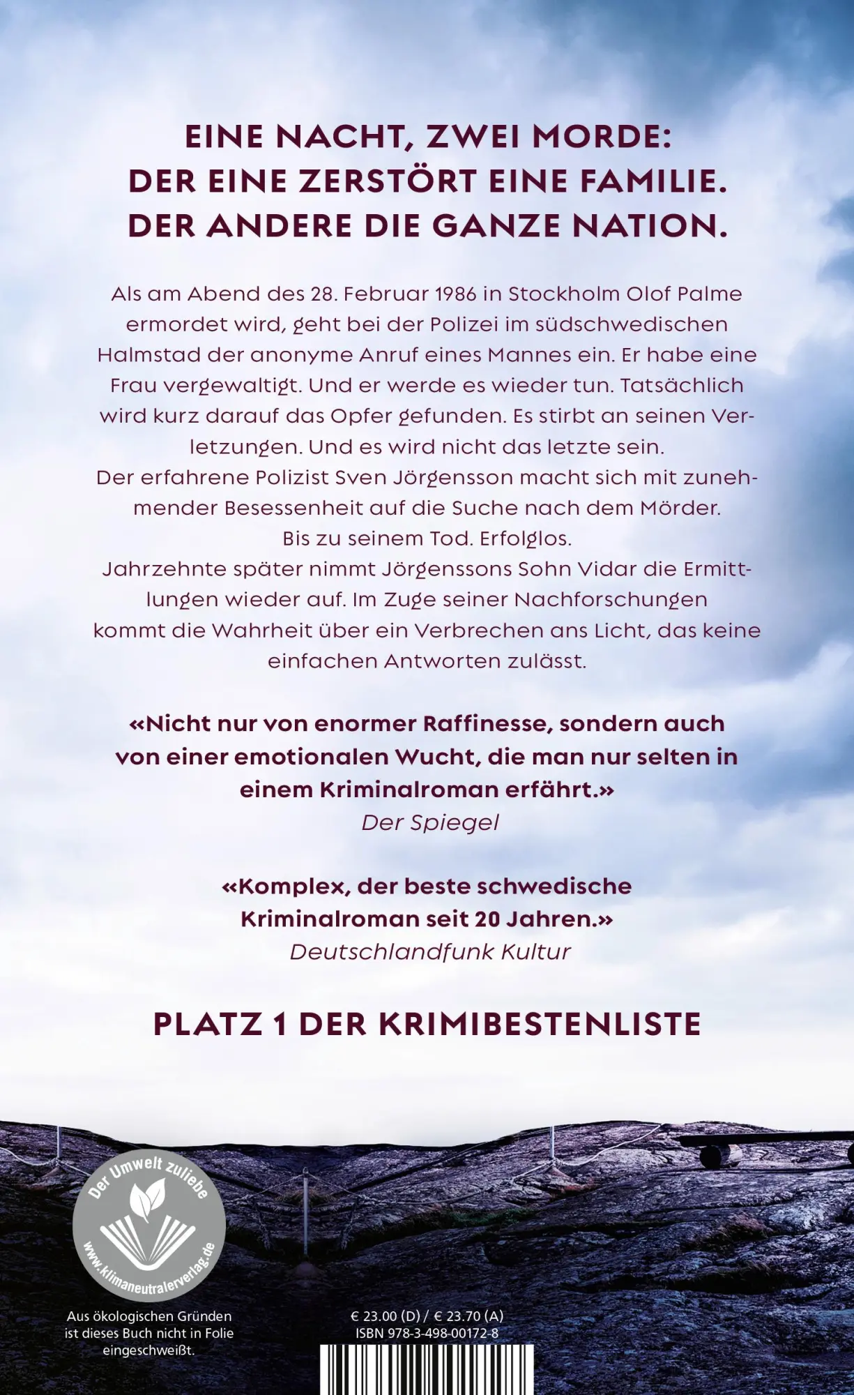 Rückseite: 9783498001728 | Was ans Licht kommt | Kriminalroman Platz 1 der Krimibestenliste