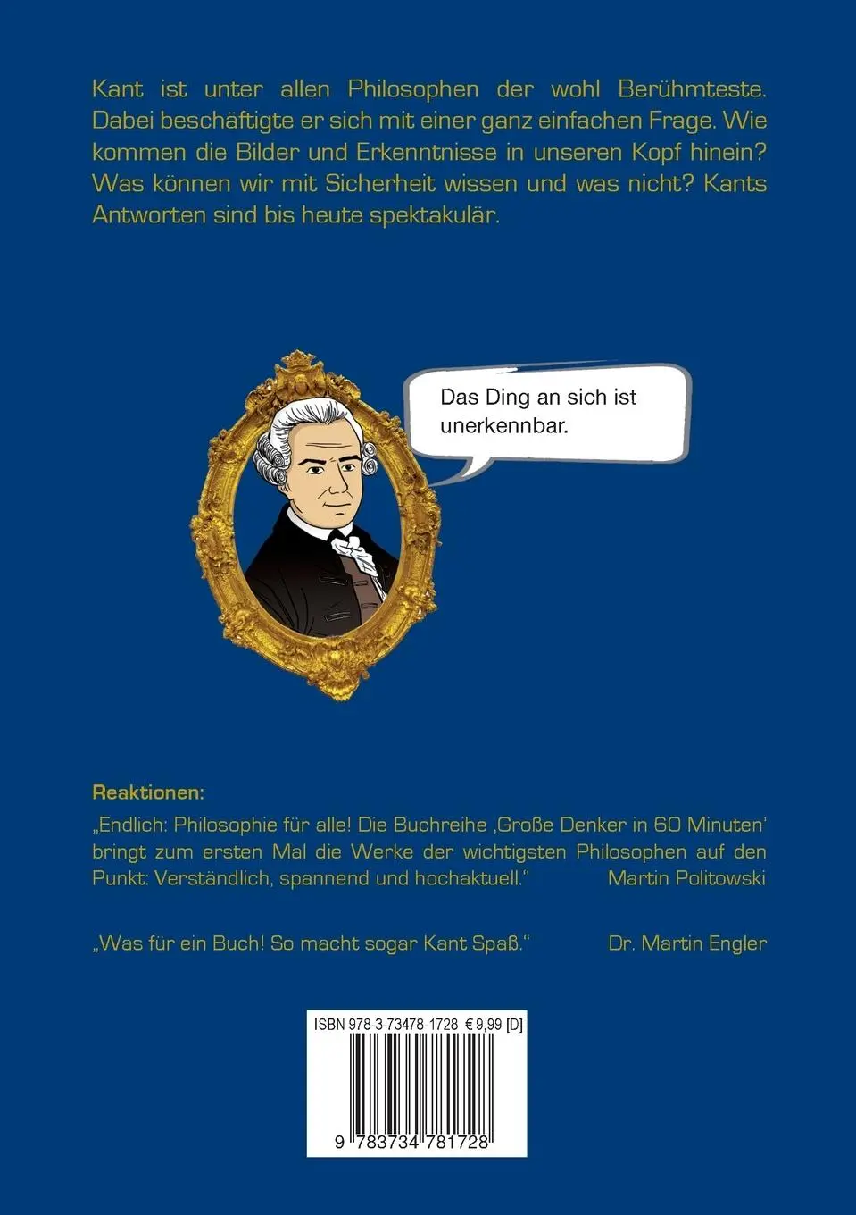 Rückseite: 9783734781728 | Kant in 60 Minuten | Walther Ziegler | Taschenbuch | 144 S. | Deutsch