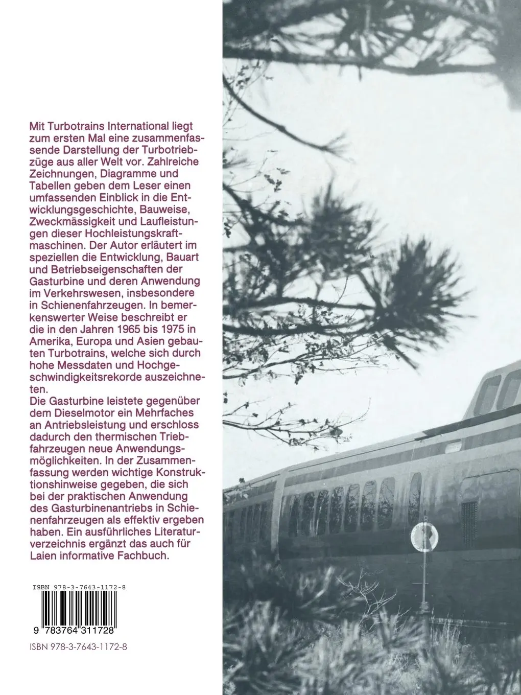Rückseite: 9783764311728 | Turbotrains International | Stoffels | Taschenbuch | 135 S. | Englisch