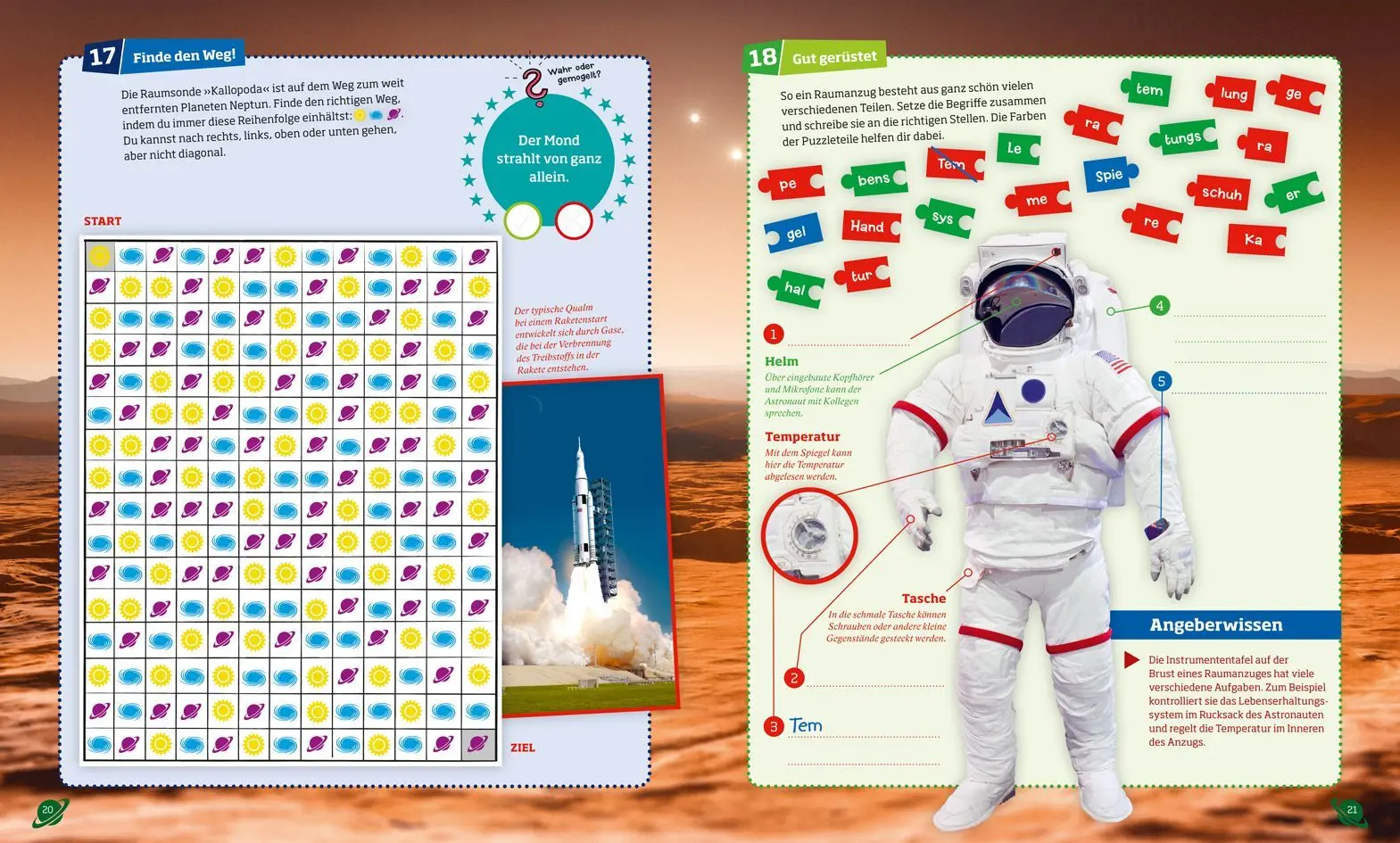 Bild: 9783788621728 | WAS IST WAS Rätseln und Stickern: Weltall | Stickerbuch | Lehnert