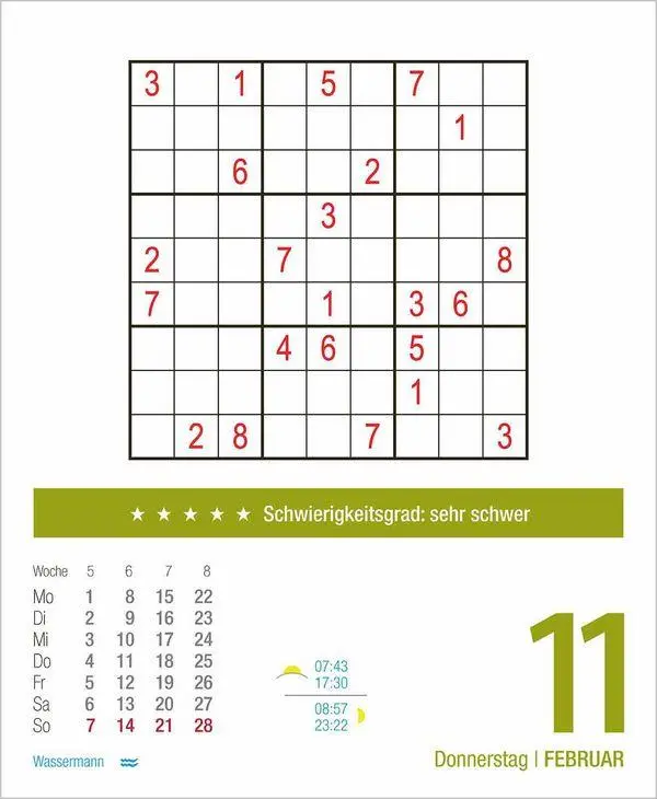 Bild: 9783819301728 | Sudoku 2027 | Korsch Verlag | Kalender | 328 S. | Deutsch | 2027