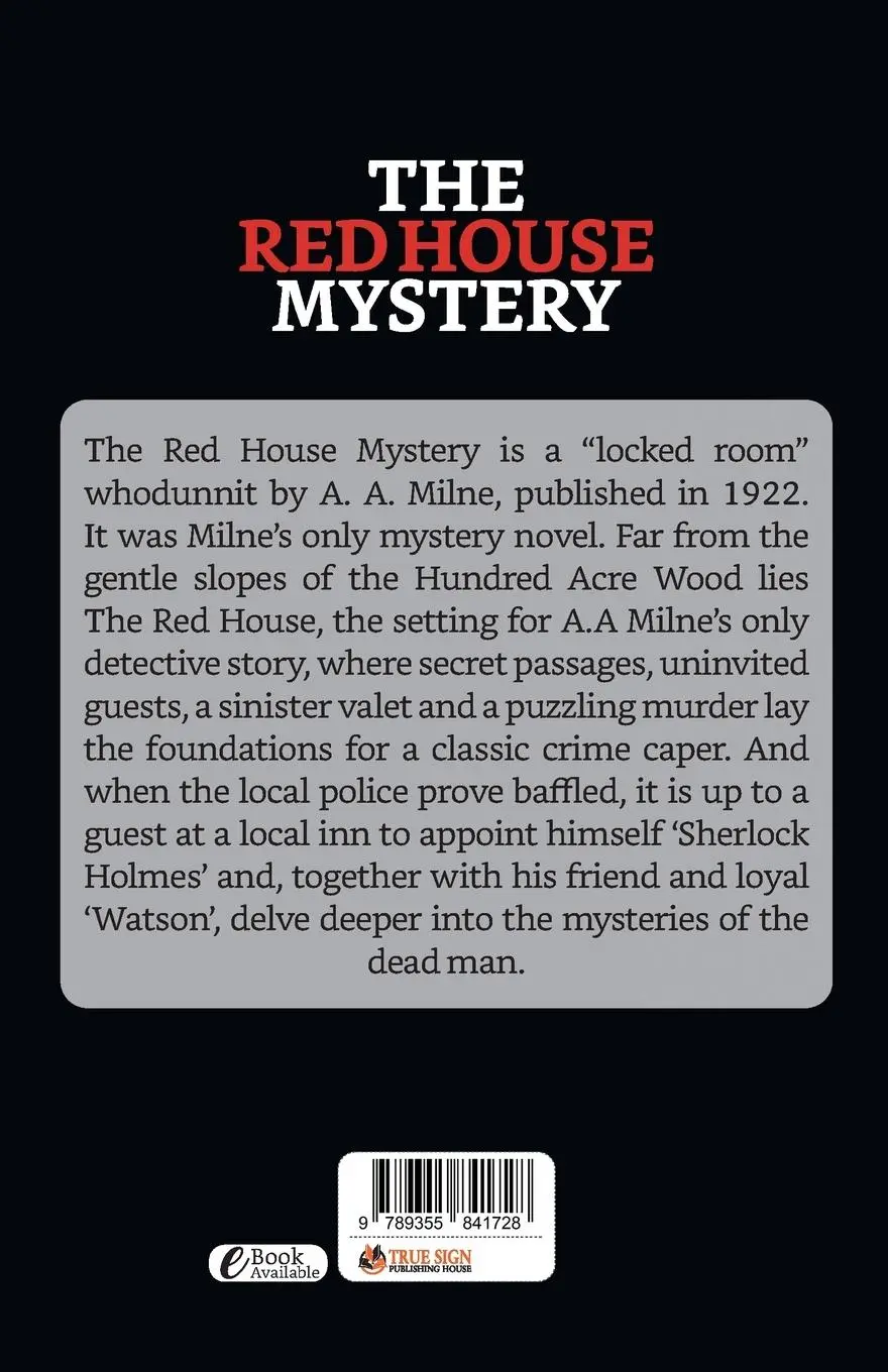 Rückseite: 9789355841728 | The Red House Mystery | A. A. Milne | Taschenbuch | Englisch | 2021