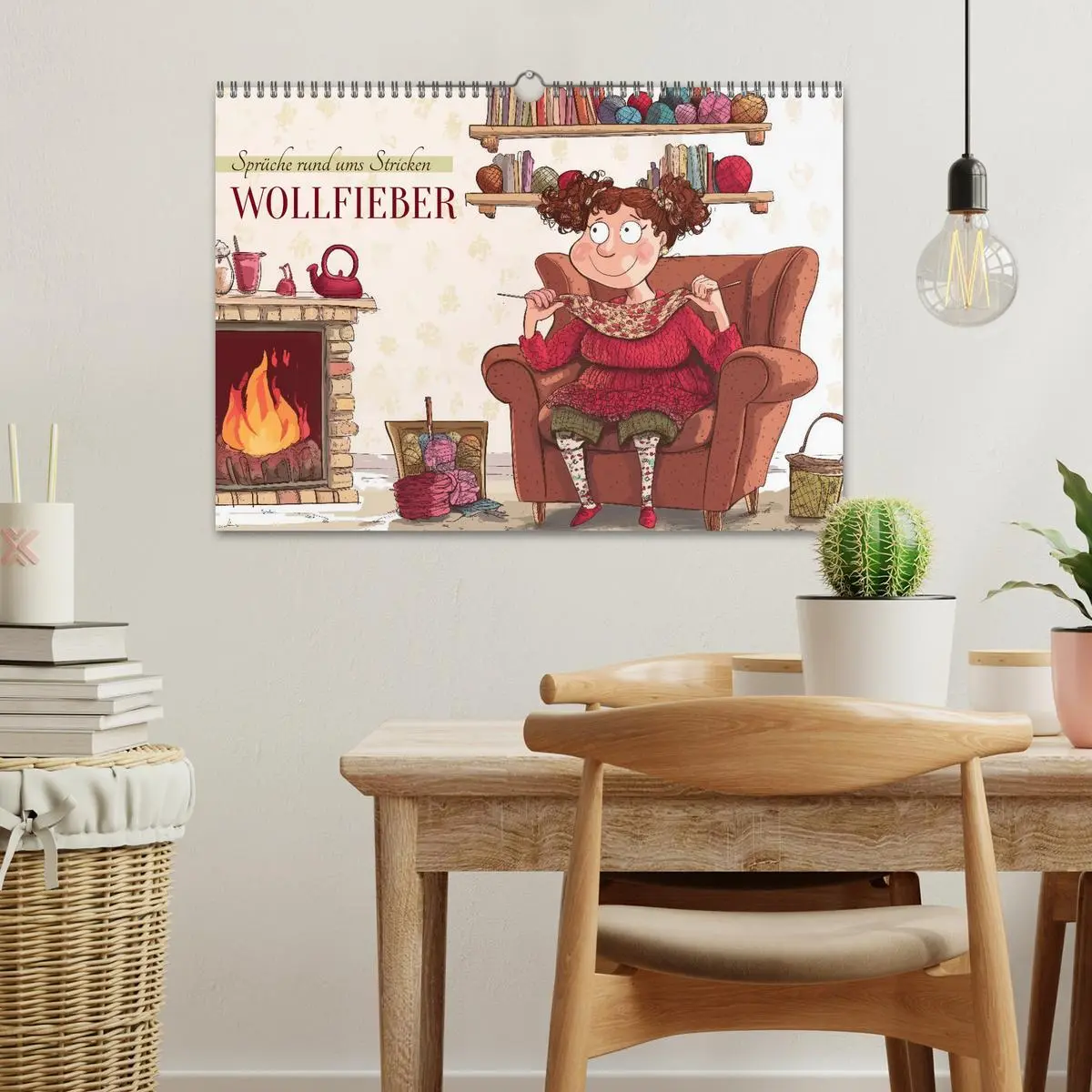 Bild: 9783457261828 | Wollfieber (Wandkalender 2026 DIN A3 quer), CALVENDO Monatskalender