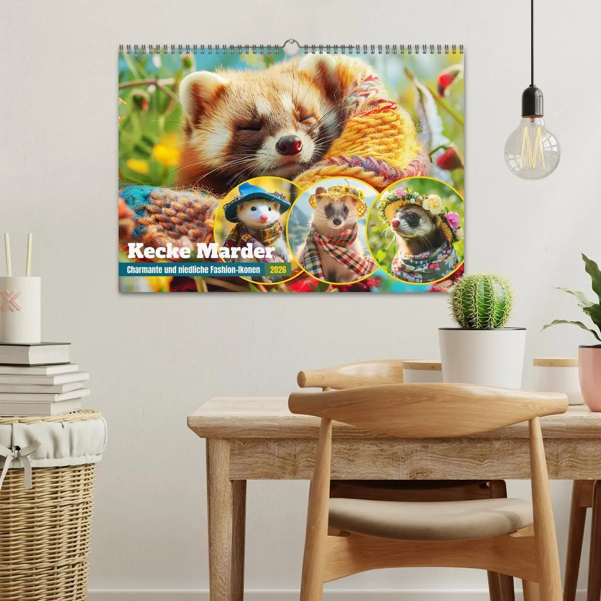 Bild: 9783457401828 | Kecke Marder. Charmante und niedliche Fashion-Ikonen (Wandkalender...