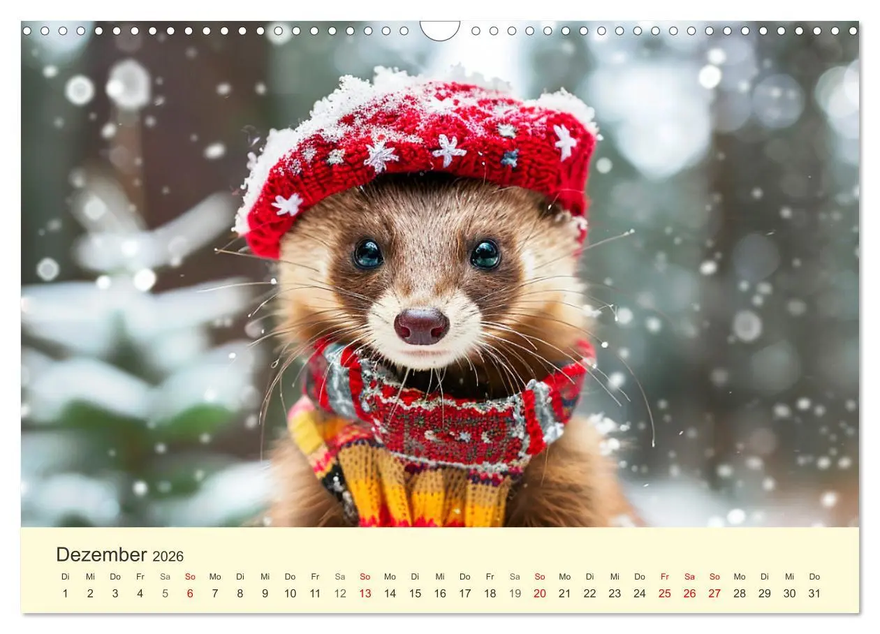 Bild: 9783457401828 | Kecke Marder. Charmante und niedliche Fashion-Ikonen (Wandkalender...