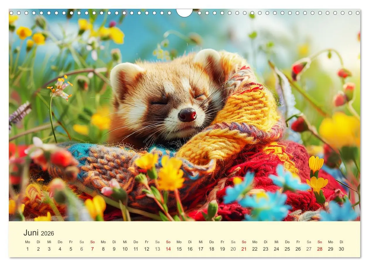 Bild: 9783457401828 | Kecke Marder. Charmante und niedliche Fashion-Ikonen (Wandkalender...