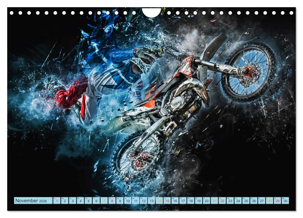 Bild: 9783457881828 | Motocross - extrem cool (Wandkalender 2026 DIN A4 quer), CALVENDO...