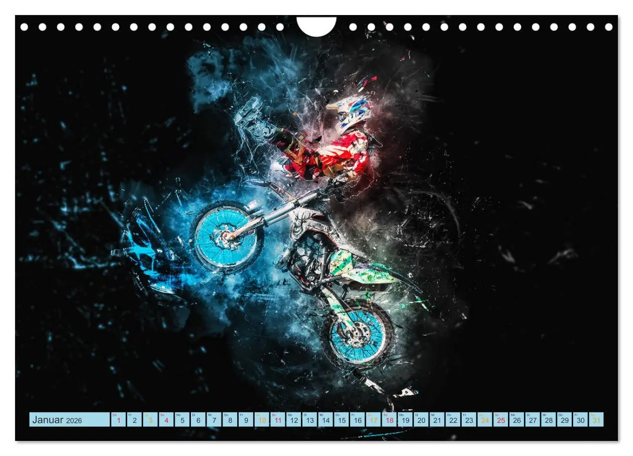 Bild: 9783457881828 | Motocross - extrem cool (Wandkalender 2026 DIN A4 quer), CALVENDO...