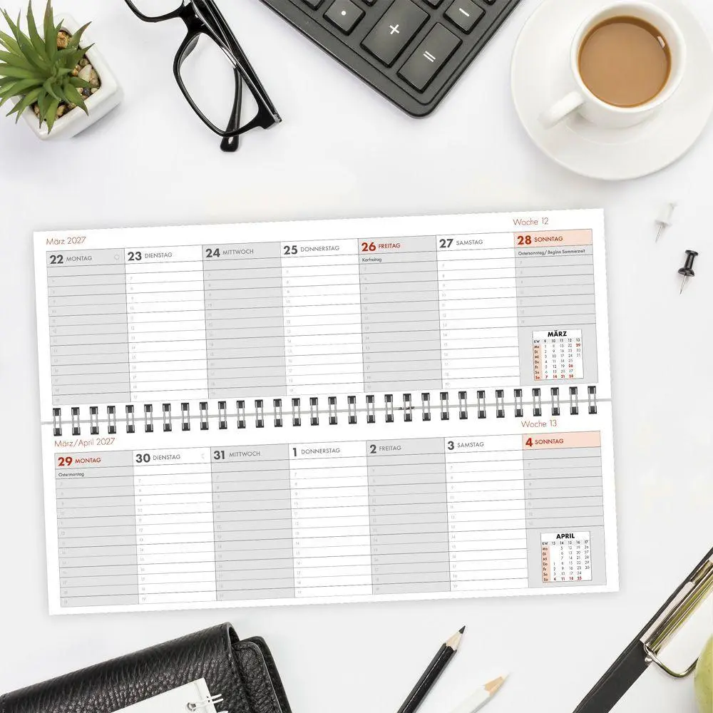 Bild: 4251901511928 | TRÖTSCH - Schreibtischquerkalender 1 2027 | KG | Kalender | 58 S.