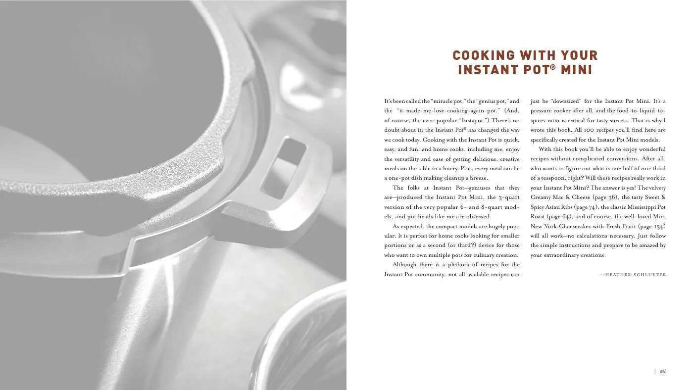 Bild: 9781454931928 | Cooking with Your Instant Pot(r) Mini | Heather Schlueter | Buch